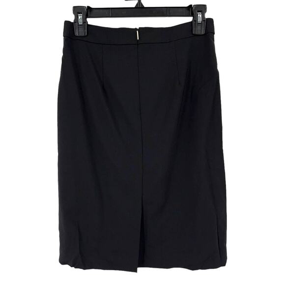 BOSS Hugo Boss skirt Vilea tropical stretch wool pencil black size 4 - Picture 4 of 6